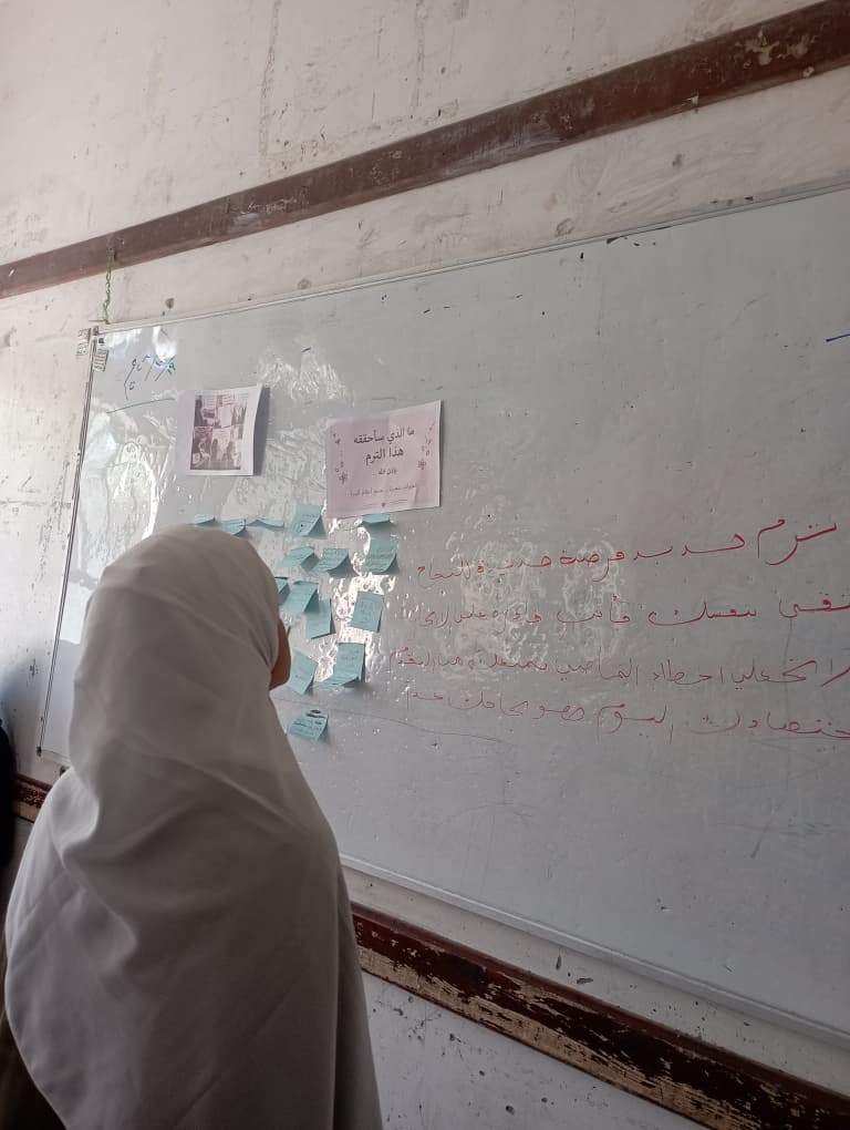 نشاط توعوي للمتدربات في قسم الخدمة الاجتماعية بكلية الآداب بجامعة صنعاء